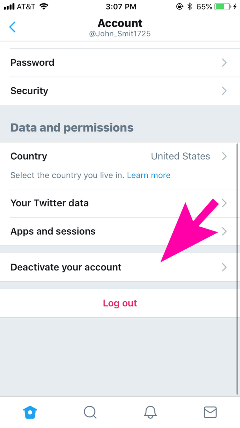 how to delete twitter on ios