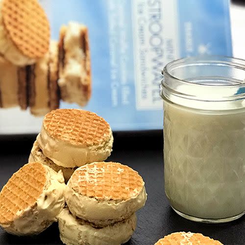 Mini Stroopwafel Ice Cream Sandwiches