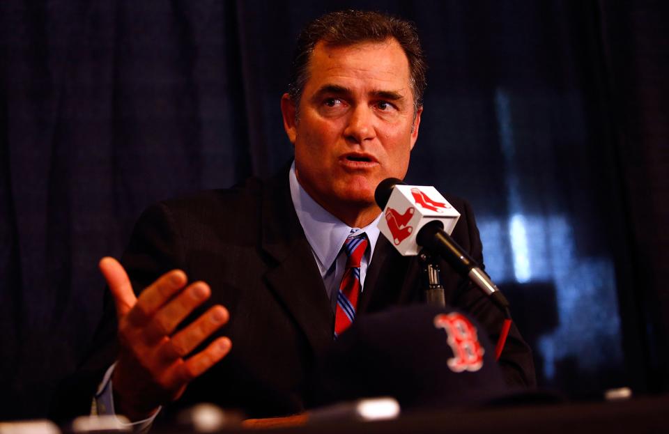 BOSTON, MA - OCTOBER 23: The Boston Red Sox announce John Farrell as the new manager, the 46th manager in the club's 112-year history, on October 23, 2012 at Fenway Park in Boston, Massachusetts. (Photo by Jared Wickerham/Getty Images)