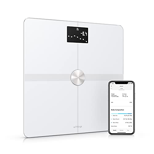 Withings Body+ - Digital Wi-Fi Smart Scale with Automatic Smartphone App Sync, Full Body Compos…