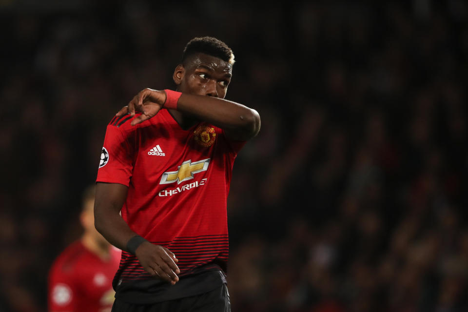 Paul Pogba tried hard, but was unable to have a meaningful impact as United were held by Valencia.