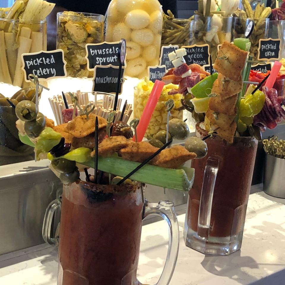 The Bloody Mary bar at Hash Kitchen