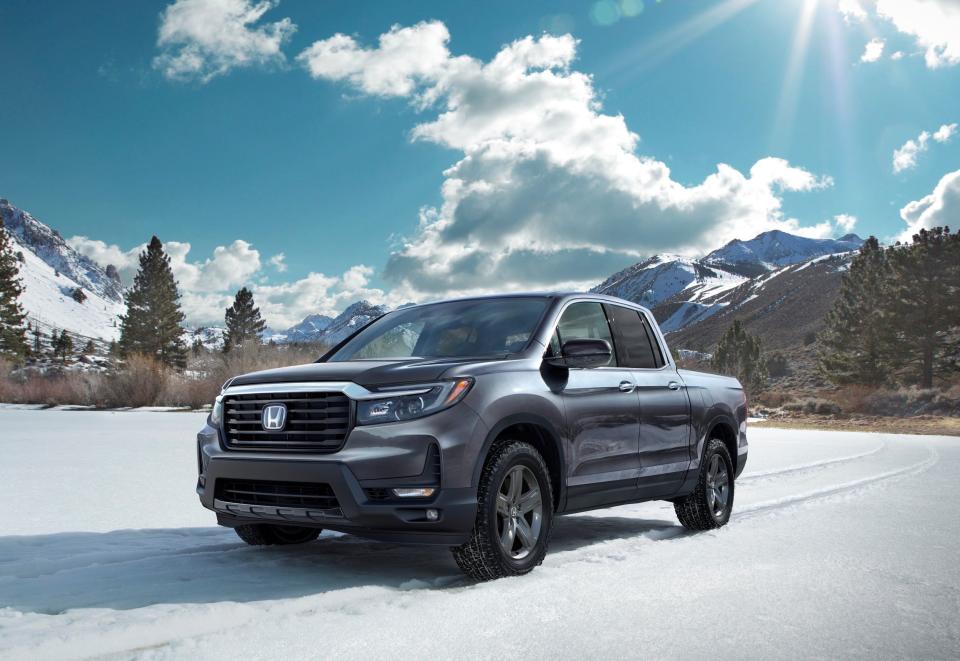 The Honda Ridgeline pickup truck.