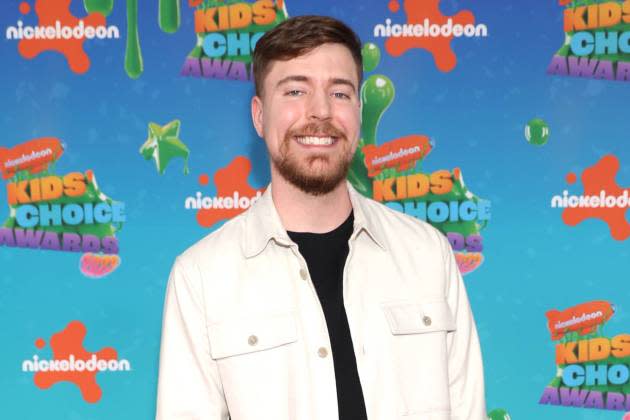 MrBeast at the Nickelodeon Kids' Choice Awards on March 4, 2023 in Los Angeles, CA. - Credit: Phillip Faraone/Getty Images for Nickelodeon