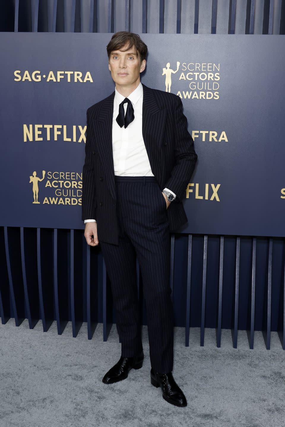 los angeles, california february 24 cillian murphy attends the 30th annual screen actors guild awards at shrine auditorium and expo hall on february 24, 2024 in los angeles, california photo by frazer harrisongetty images
