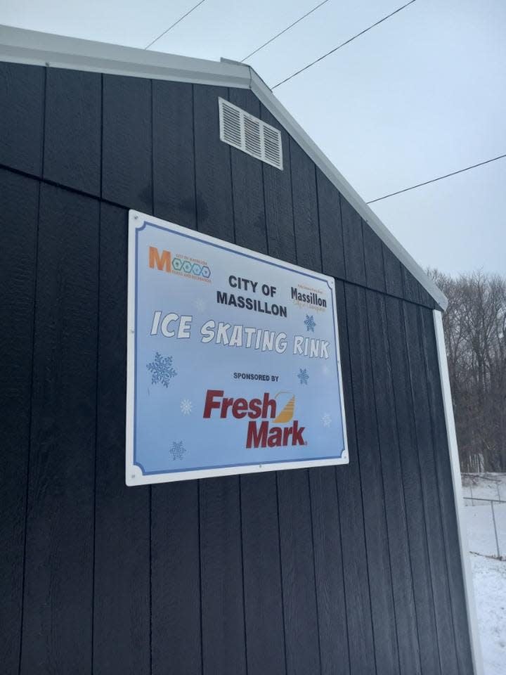 The City of Massillon Ice Skating Rink opened to the public on Tuesday.