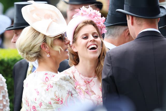 <p>Chris Jackson/Getty</p> Zara Tindall and Princess Beatrice at the Royal Ascot on June 19, 2024