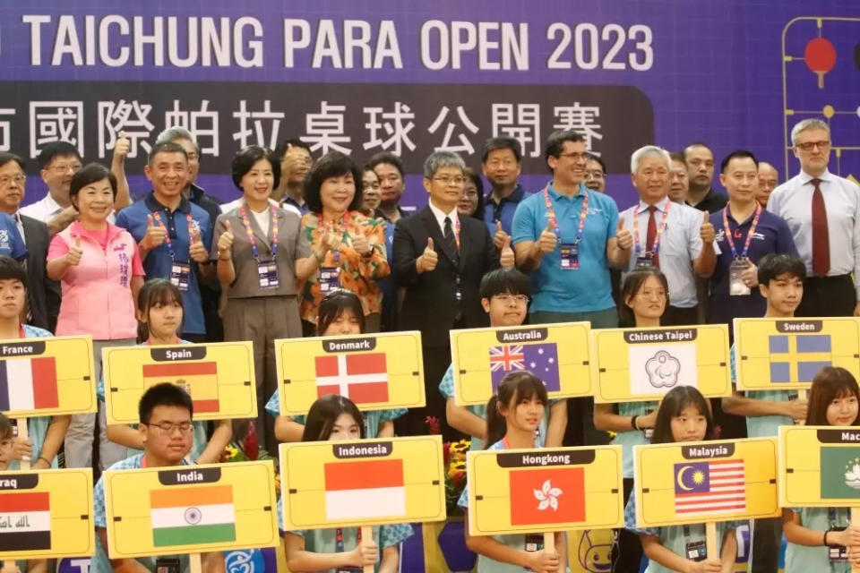 2023臺中市國際帕拉桌球公開賽，共有來自16個國家地區選手參賽。姚瑞宸攝