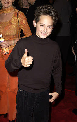 Jake Thomas at the Westwood premiere of Warner Brothers' Harry Potter and The Sorcerer's Stone