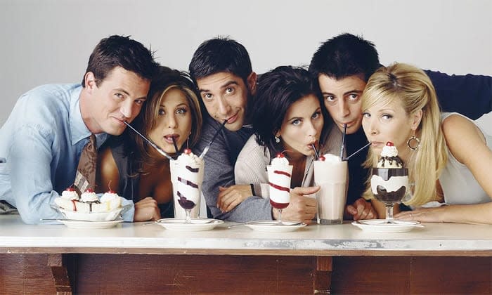 Los protagonistas de la serie Friends