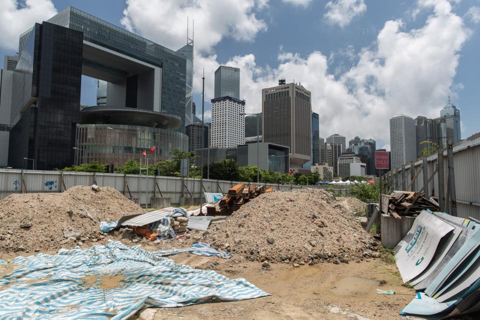 Hong Kong's marine ecosystem has been heavily degraded and faces four main threats: Reclamation, Dredging, Pollution and Overfishing. ANTHONY WALLACE/AFP via Getty Images