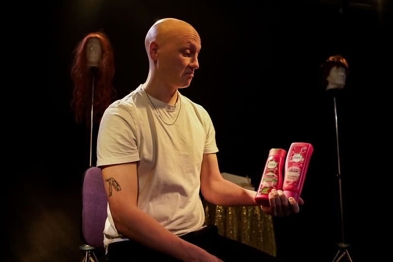 Sam Macgregor, 29, from Heaton, who is bringing his play based on his alopecia experience to Laurels in Whitley Bay.