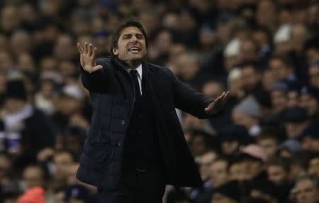 Britain Football Soccer - Tottenham Hotspur v Chelsea - Premier League - White Hart Lane - 4/1/17 Chelsea manager Antonio Conte Action Images via Reuters / Andrew Couldridge Livepic