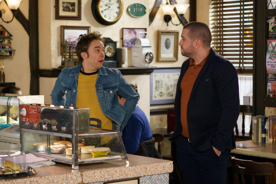 Wednesday, May 3: Aidan quizzes David over his "relationship" with Maria