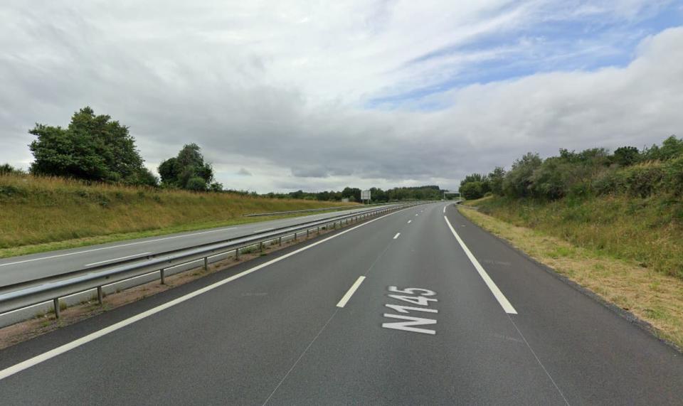 Le corps d'un sexagénaire est recherché aux abords de la route N145, dans la Creuse. - Capture Google Street View