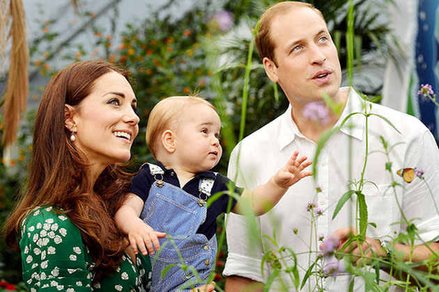 Kate Middleton, Prince George and Prince William.