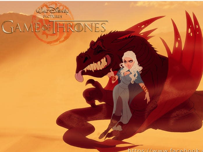 daenerys targaryen game of thrones disney