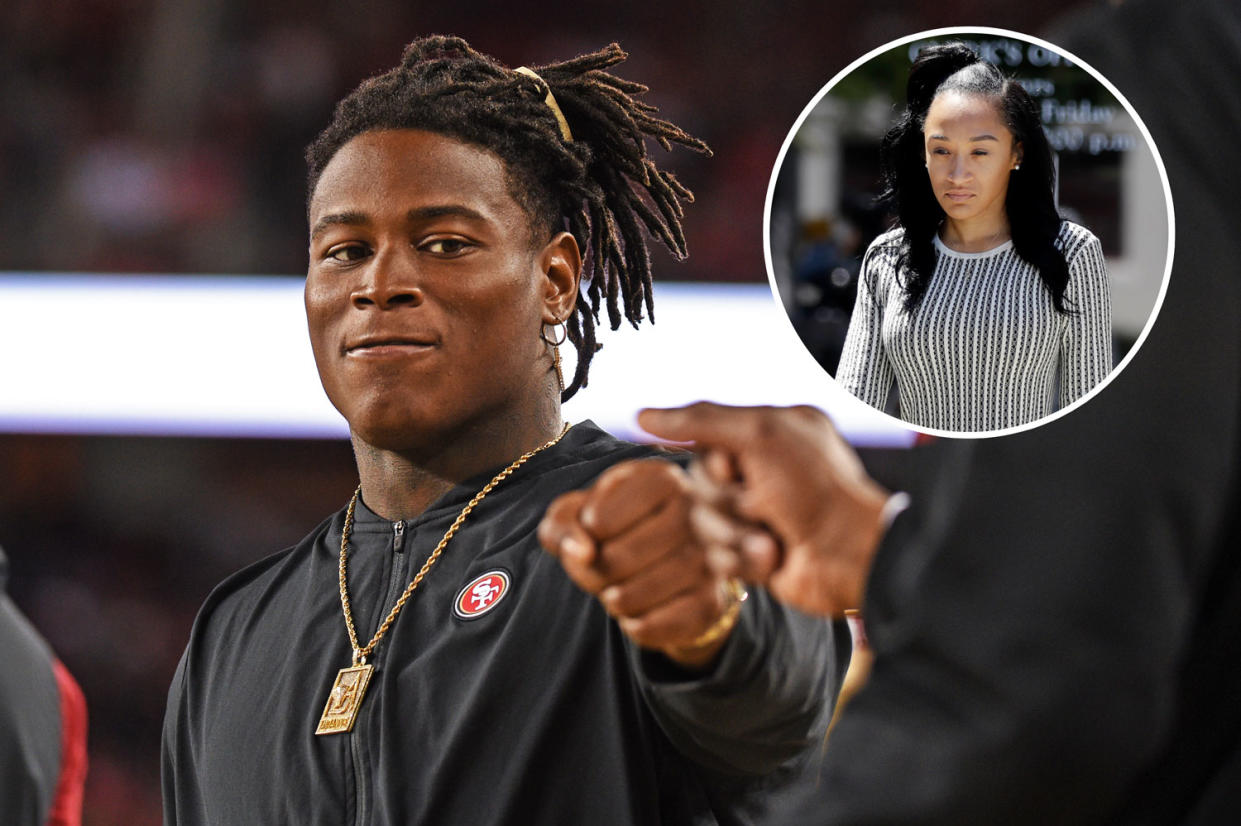 Domestic abuse charges against Washington Redskins’ linebacker Reuben Foster have been dropped. But his ex-girlfriend Elissa Ennis insists it wasn’t the only time. (Photo: Getty Images; AP)