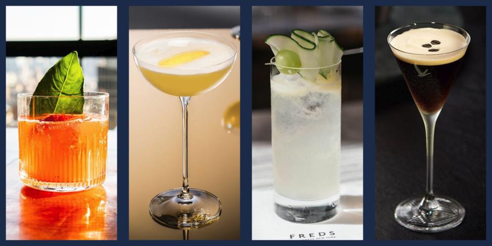 <p>When it comes to a simple, refreshing, easy cocktail, a vodka tonic is hard to beat. But vodka is famous for its mild, mixing-friendly flavor, so if your <a href="https://www.townandcountrymag.com/leisure/drinks/g26627127/best-vodka-brands/" rel="nofollow noopener" target="_blank" data-ylk="slk:drink of choice is vodka;elm:context_link;itc:0;sec:content-canvas" class="link ">drink of choice is vodka</a>, it would be a shame not to branch out and embrace the myriad of options that the spirit has to offer. With that in mind, we've rounded up some of the best vodka cocktail recipes from mules to creative mixed drinks to the legendary martini. With unique flavors and easy to follow recipes it's never been easier to get yourself out of a cocktail rut, so try out these fun cocktails that any vodka drinker is sure to love. </p>