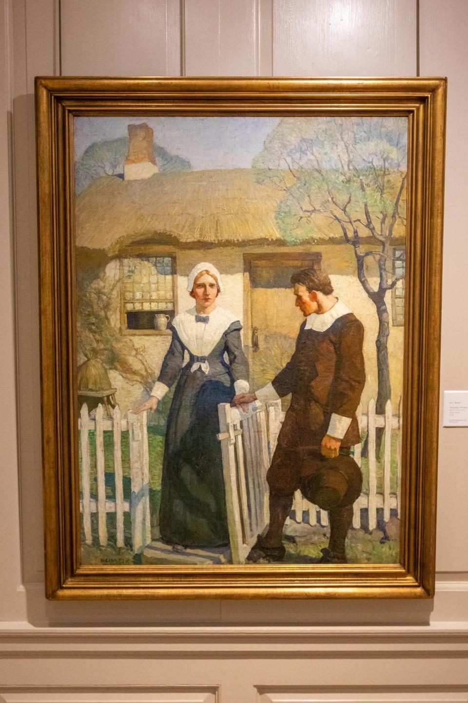 N.C. Wyeth's 'Good-Bye, Mistress Friendly-Soul!' is among the works on display as part of the 'Figurative Masters of the Americas' exhibition at the Ann Norton Sculpture Gardens through Feb. 12.