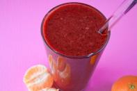 <p>Very into pomegranate juice? This orange and pomegranate mix is suuuper sweet. For extra oomf, you can add in pretty much any berries you want. </p><p><em>Per serving: 204 cals, 1 g fat, 50 g carbs, 8 g fiber, 38 g sugar, 3 g protein</em></p><p><a class="link " href="https://wholefully.com/orange-pom-berry-smoothie/" rel="nofollow noopener" target="_blank" data-ylk="slk:Get the recipe;elm:context_link;itc:0">Get the recipe</a></p>