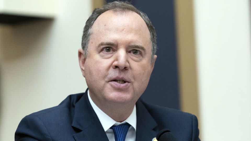 Schiff speaks during a hearing on Capitol Hill in Washington, DC, on June 21, 2023. - Jose Luis Magana/AP/File