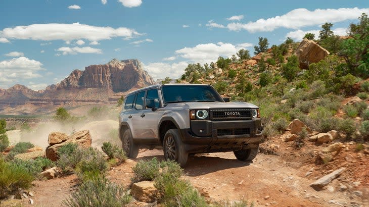 <span class="article__caption">Toyota will also be selling versions of the new Land Cruiser with these heritage-inspired round headlamps. Such rigs will be limited to 5,000 units a year--nearly twice the total annual volume of the 200-series. </span> (Courtesy of: Toyota)