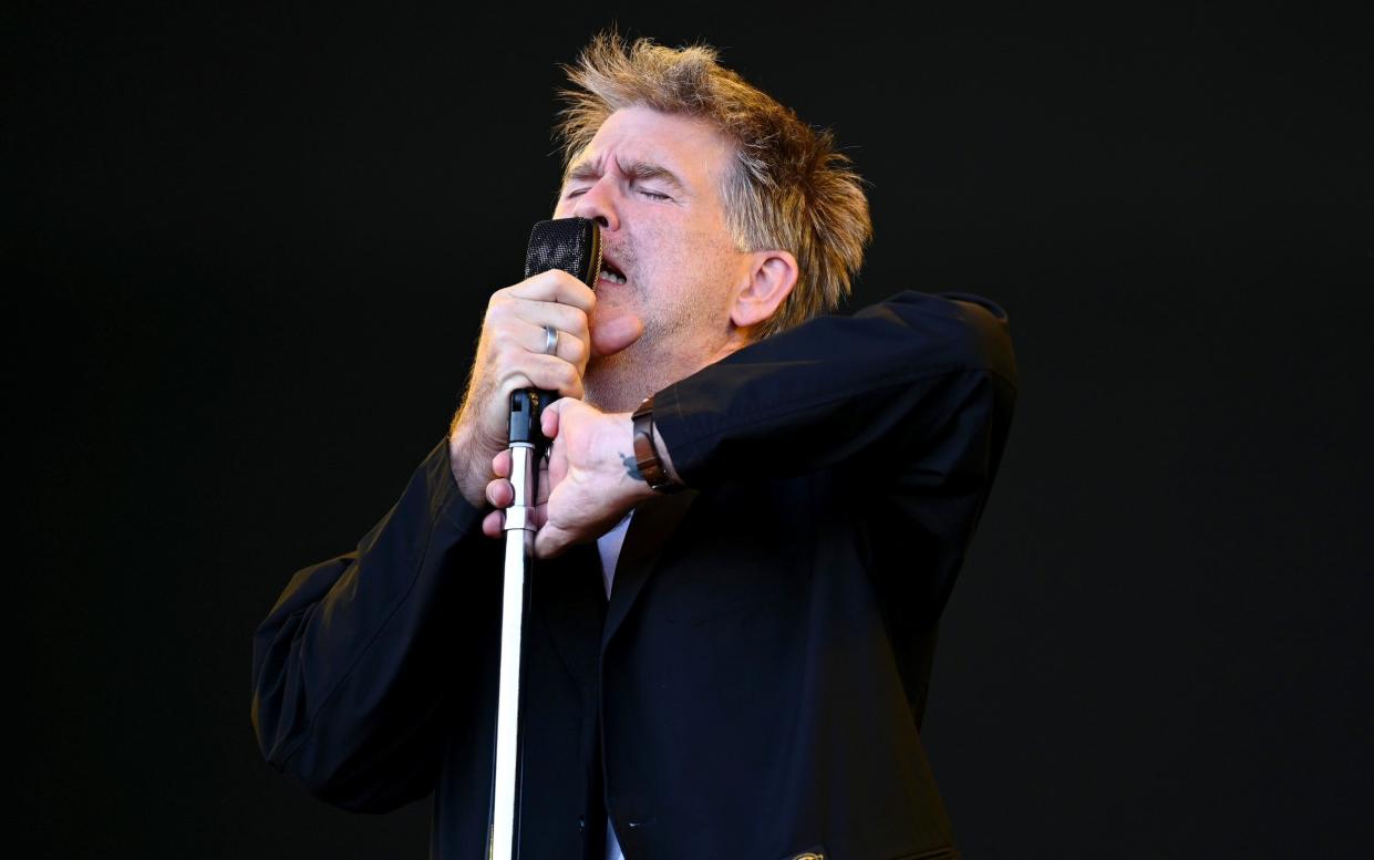 James Murphy of LCD Soundsystem performing at Glastonbury Festival earlier this year