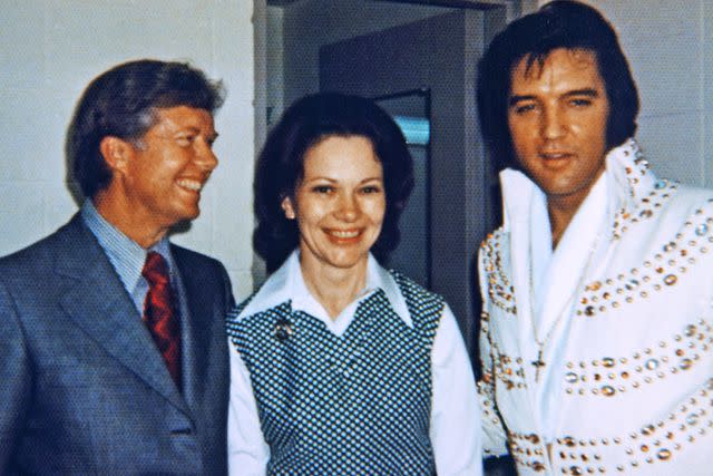 Michael Ochs Archives/Getty Jimmy Carter and Rosalynn Carter with Elvis