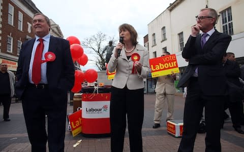 Ian Austin MP, far right, with Harriet Harman - Credit:  Christopher Furlong/Getty Images