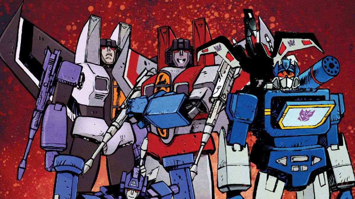  The Decepticon line-up for Transformers #1. 