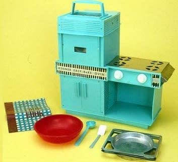 Then: The first Easy Bake Oven circa 1963