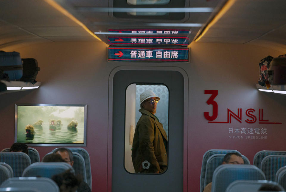 Brad Pitt in BULLET TRAIN, 2022. - Credit: Scott Garfield /Sony Pictures Entertainment /Courtesy Everett Collection