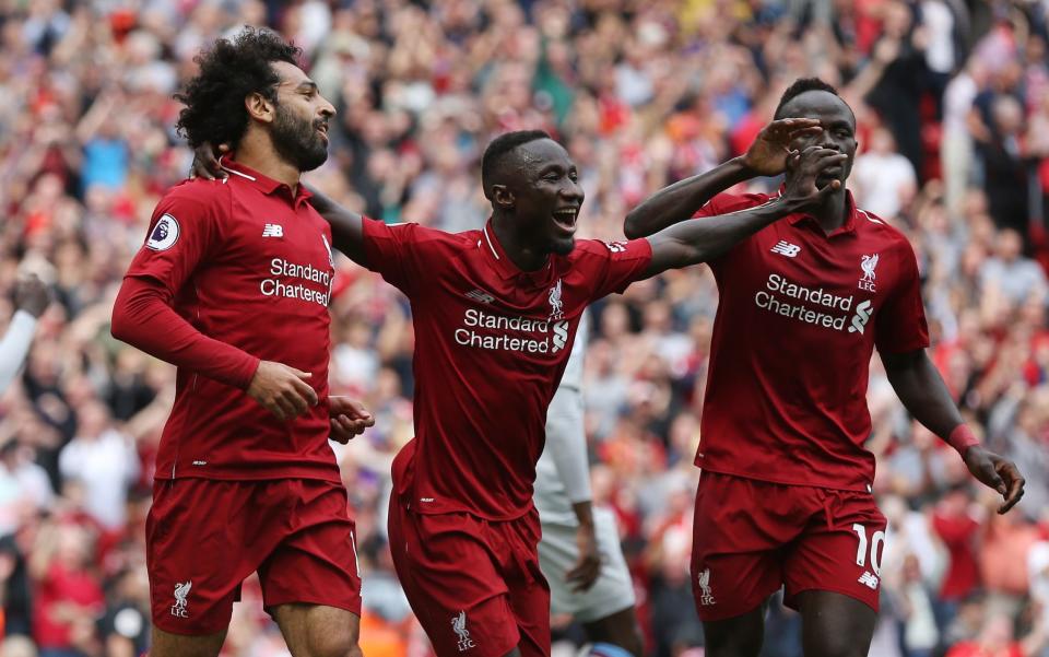 Naby Keita (centre) has slotted in well at Liverpool - CameraSport