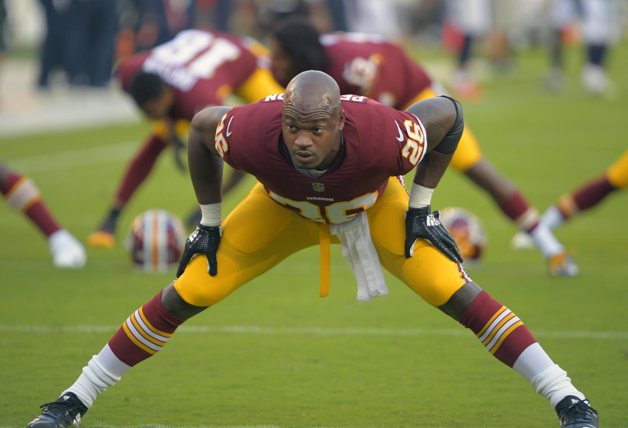 Adrian Peterson, in one preseason game, showed he has plenty left in the tank at running back. (Getty Images)