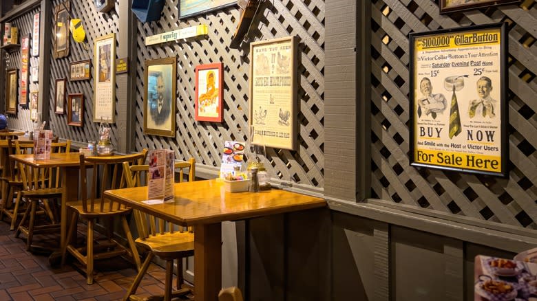 cracker barrel dining area