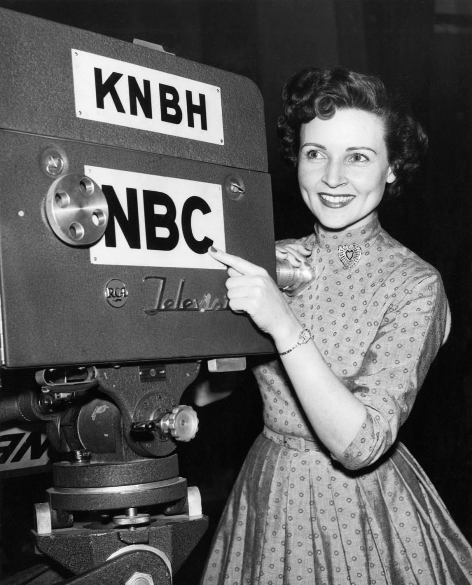 <p>White's career really began after World War II, when some radio jobs and television stints led to her hosting <em>Hollywood on Television </em>with Al Jarvis in 1952. She once told <em><a href="https://clevelandmagazine.com/entertainment/film-tv/articles/hot-shots-betty-white" rel="nofollow noopener" target="_blank" data-ylk="slk:Cleveland Magazine;elm:context_link;itc:0;sec:content-canvas" class="link ">Cleveland Magazine</a></em>, "Al was a great one to work with. He'd throw something at me, and I'd try to be there to bat it back. It was like going to television college. You don't get that kind of experience today." </p>