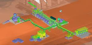 Finalized 3D Model of Sulphide Flotation Circuit Addition to Selinsing Gold Plant