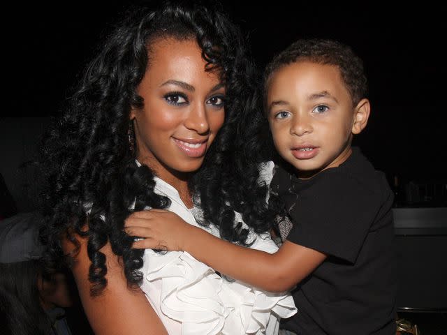 <p>Johnny Nunez/WireImage</p> Solange Knowles and her son Daniel "Julez" Smith Jr. at the 2008 Essence Music Festival on July 4, 2008 in New Orleans.