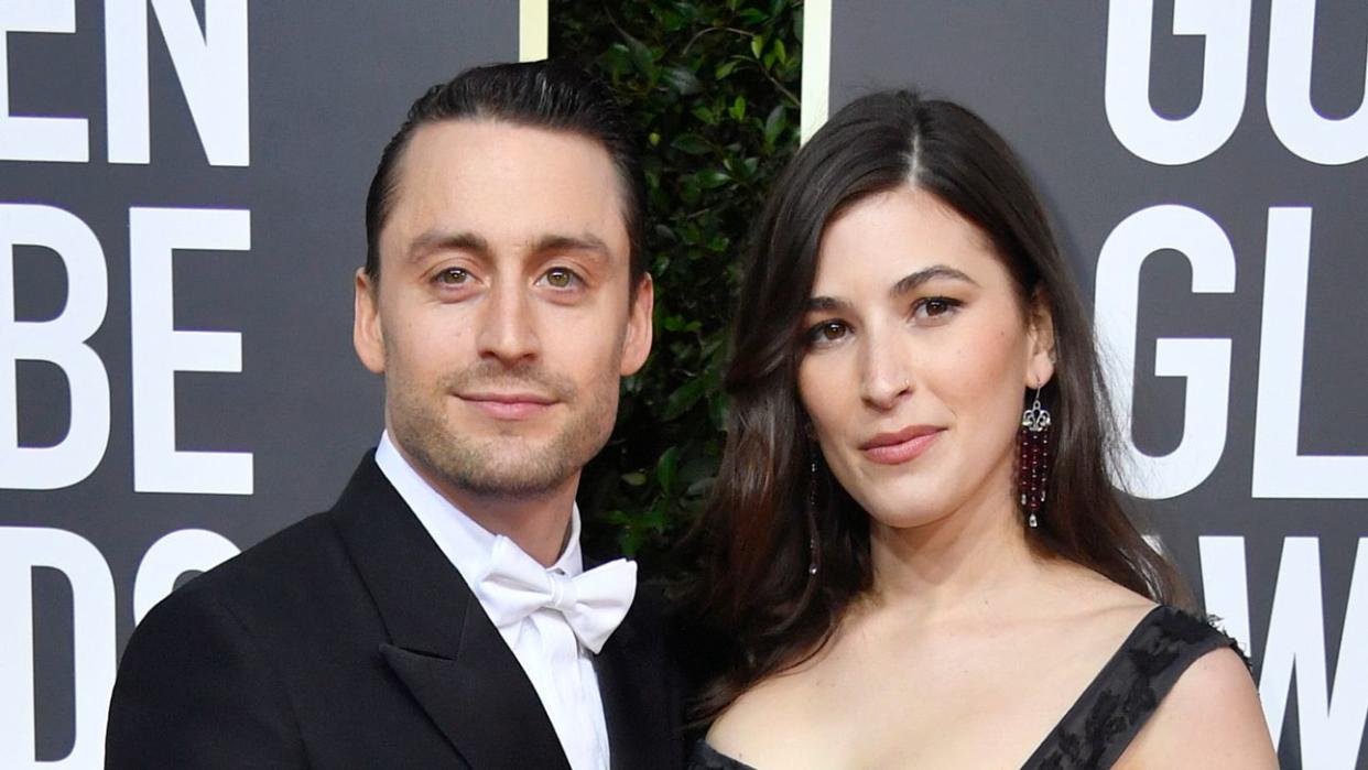 Kieran Culkin and Jazz Charton attend the 77th Annual Golden Globe Awards at The Beverly Hilton Hotel on January 05, 2020 in Beverly Hills, California