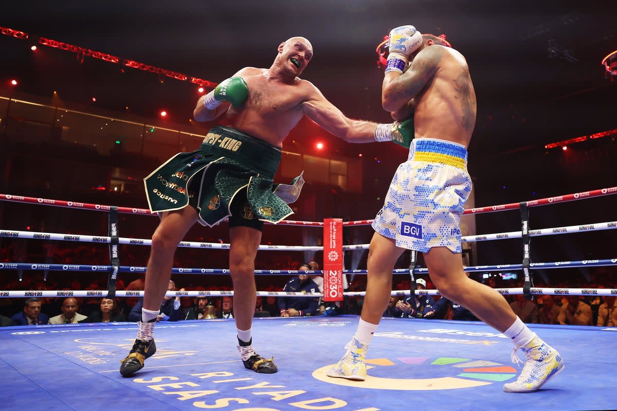Tyson Fury’s fight against Oleksandr Usyk was just one of a number of big-name fights to be held in Riyadh (Getty Images)