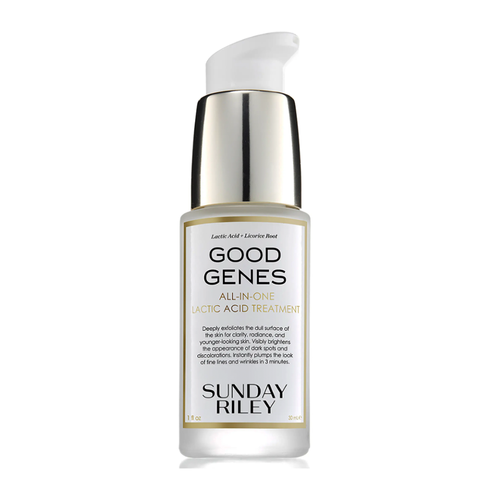 <p>Good Genes All-in-One Lactic Acid Exfoliating Face Treatment Serum</p><p>nordstrom.com</p><p>$91.50</p><p><a href="https://go.redirectingat.com?id=74968X1596630&url=https%3A%2F%2Fwww.nordstrom.com%2Fs%2F3362558&sref=https%3A%2F%2Fwww.oprahdaily.com%2Fbeauty%2Fskin-makeup%2Fa42489052%2Fsunday-riley-sale%2F" rel="nofollow noopener" target="_blank" data-ylk="slk:Shop Now;elm:context_link;itc:0;sec:content-canvas" class="link ">Shop Now</a></p><span class="copyright">Nordstrom</span>