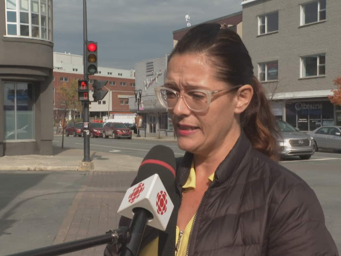 Nurse Chantale Hébert, who works in a long-term care residence in Rouyn-Noranda, Que., told CBC News she feels nurses are being 'bullied' into getting the COVID-19 vaccine. (CBC News - image credit)