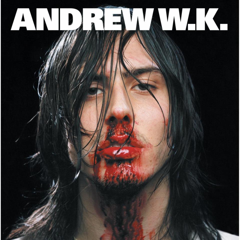 Andrew W.K.’s infamous <em>I Get Wet</em> album cover.