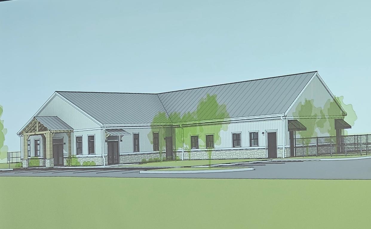 The mock up image shows what the new Ross County Humane Society building will look like once complete.