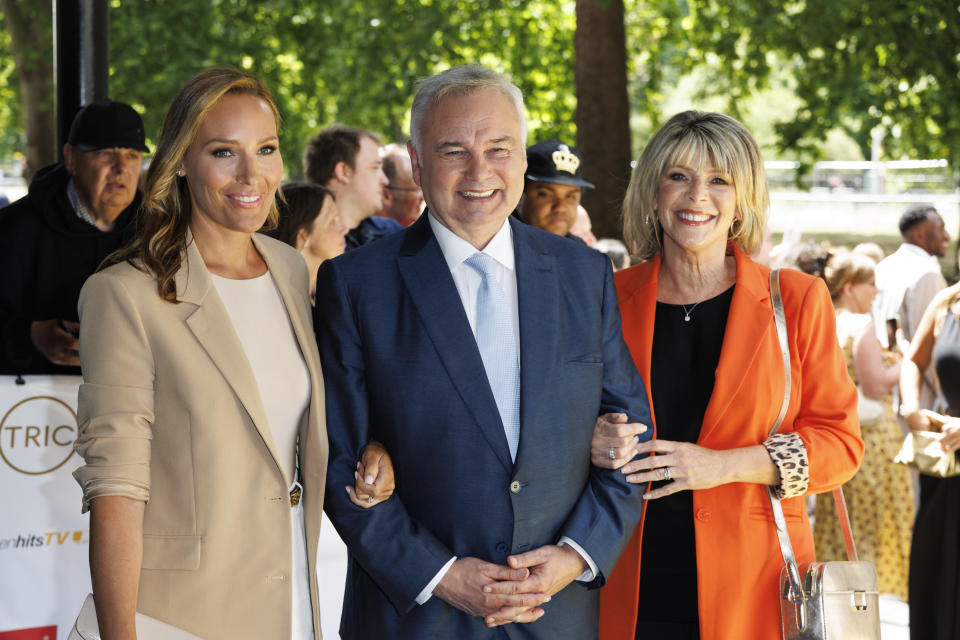  Isabel Webster, Ruth Langsford and Eamonn Holmes attend the TRIC awards at Grosvenor House on July 06, 2022 in London, England. (Photo by John Phillips/WireImage)