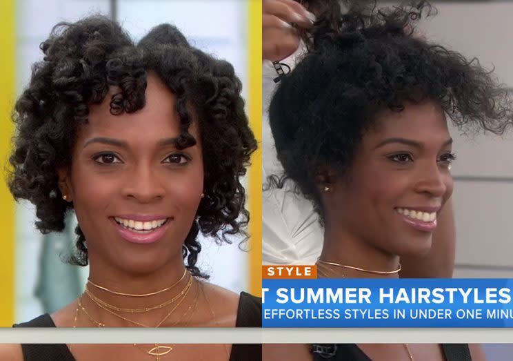 The before and after. (Courtesy Today Show)