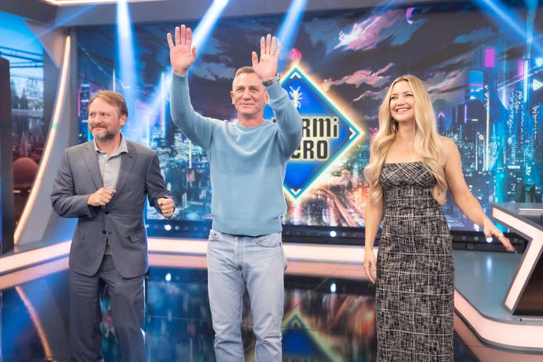 Daniel Craig, Kate Hudson y Rian Johnson fueron a El Hormiguero