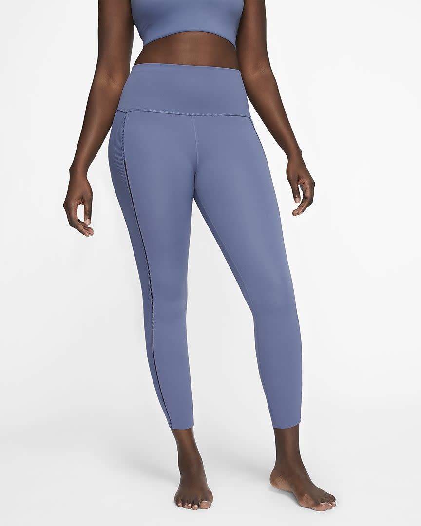 Yoga Luxe Infinalon Ribbed 7/8 Leggings. Image via Nike.