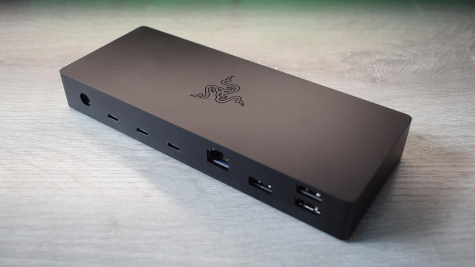 Rear I/O of the Razer Thunderbolt 4 Dock Chroma